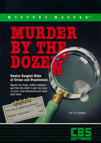 Mystery Master : Murder by the Dozen Commodore 64 US box art